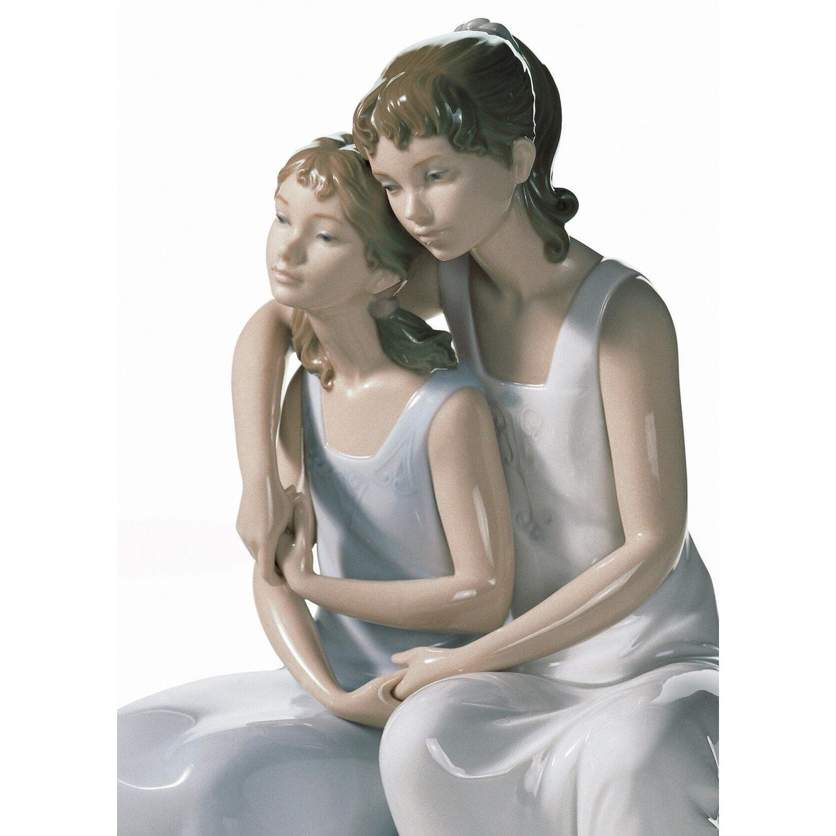 Lladró Figurina Mia Sorella la Mia Amica 26x20cm Porcellana