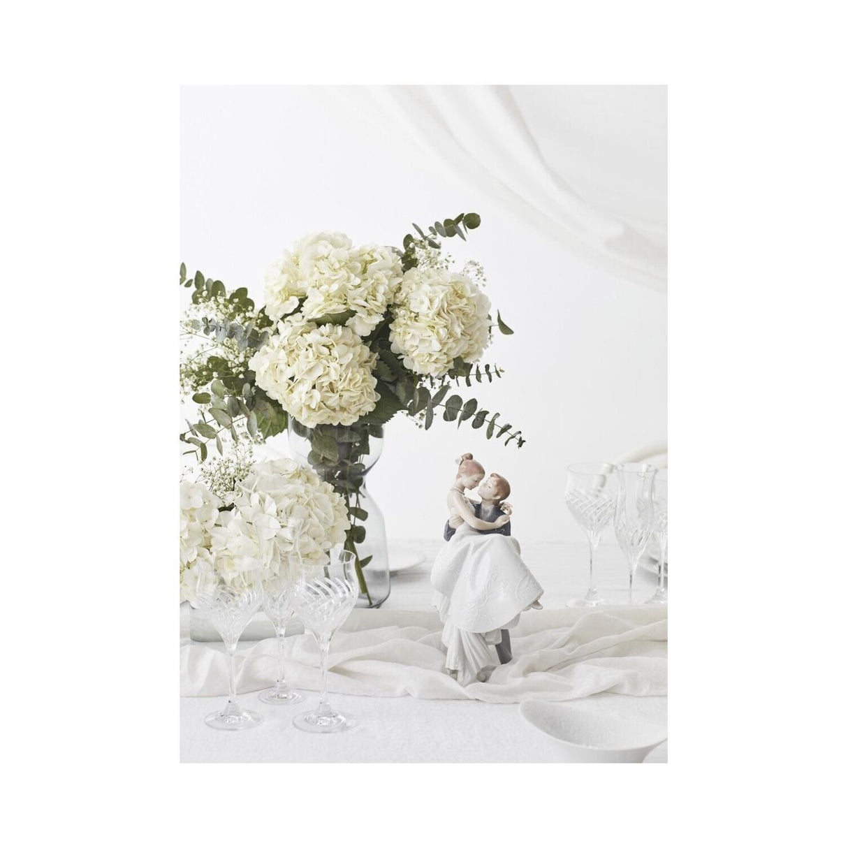 Lladró Figurina Coppia Il Giorno Più Felice 27x17cm Porcellana