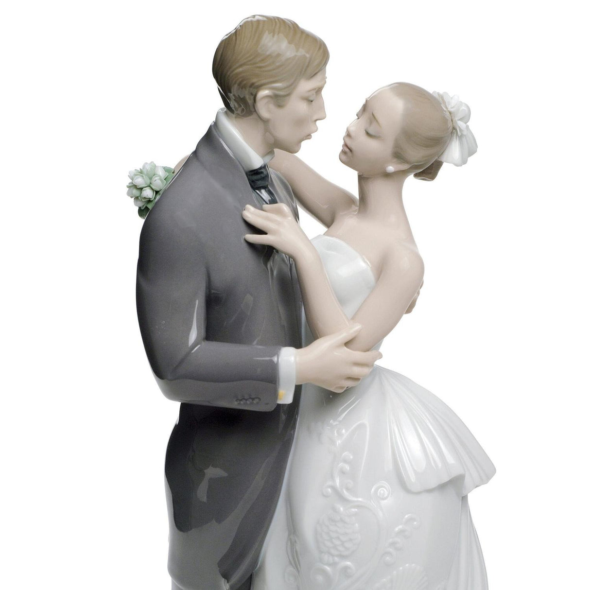 Lladró Figurina Coppia Il Valzer Dei Fidanzati 30x21cm Porcellana