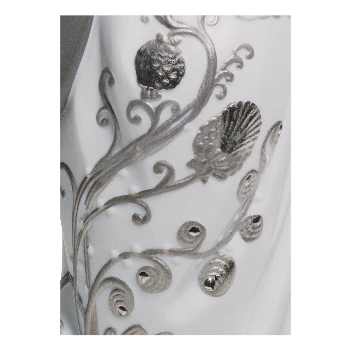 LLADRO' Figurina Coppia Il Valzer Dei Fidanzati Lustro Argento 30x21cm Porcellana