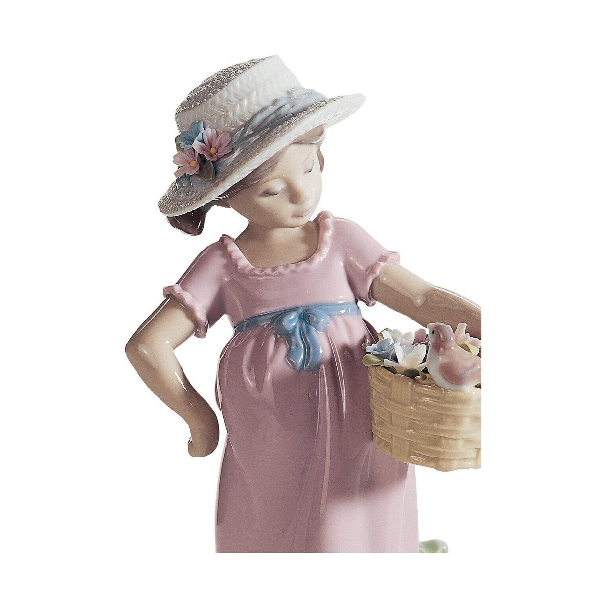 Lladró Come Sei Carino! Figurina Bimba 21x12cm Porcellana