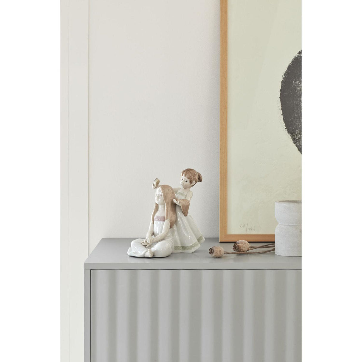 Lladró Scultura Pettino I Tuoi Capelli 21x24cm Porcellana