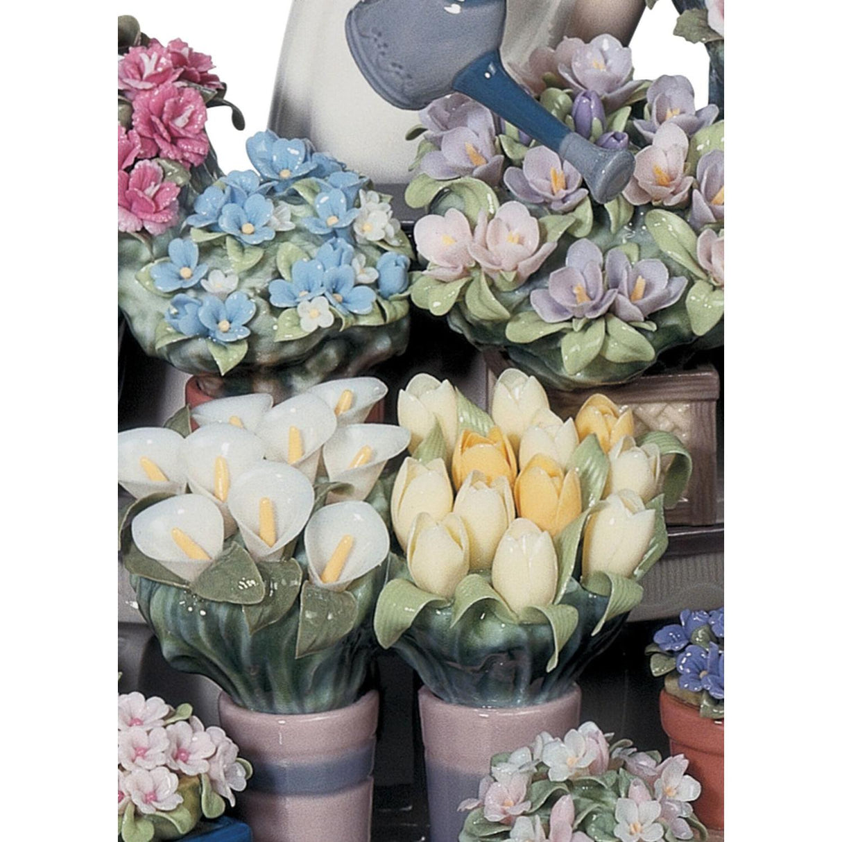 Lladró Scultura Donna Fiorire Romantico 30x32cm Porcellana