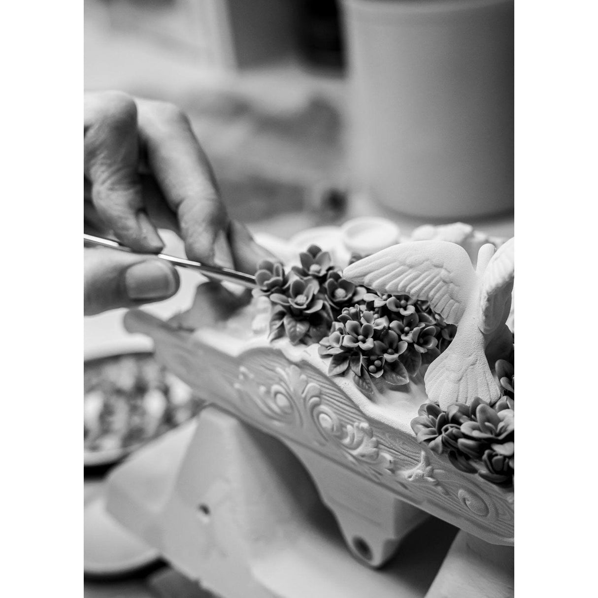 Lladró Scultura Fiori per Tutti 38x26cm Porcellana