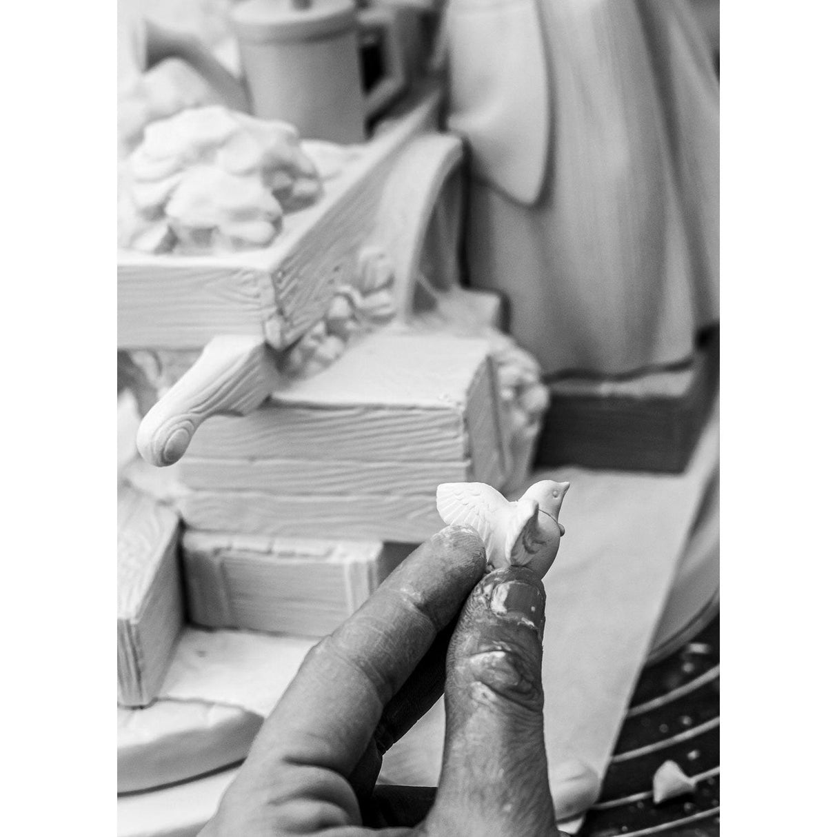 Lladró Scultura Donna Fioraia 30x27cm Porcellana