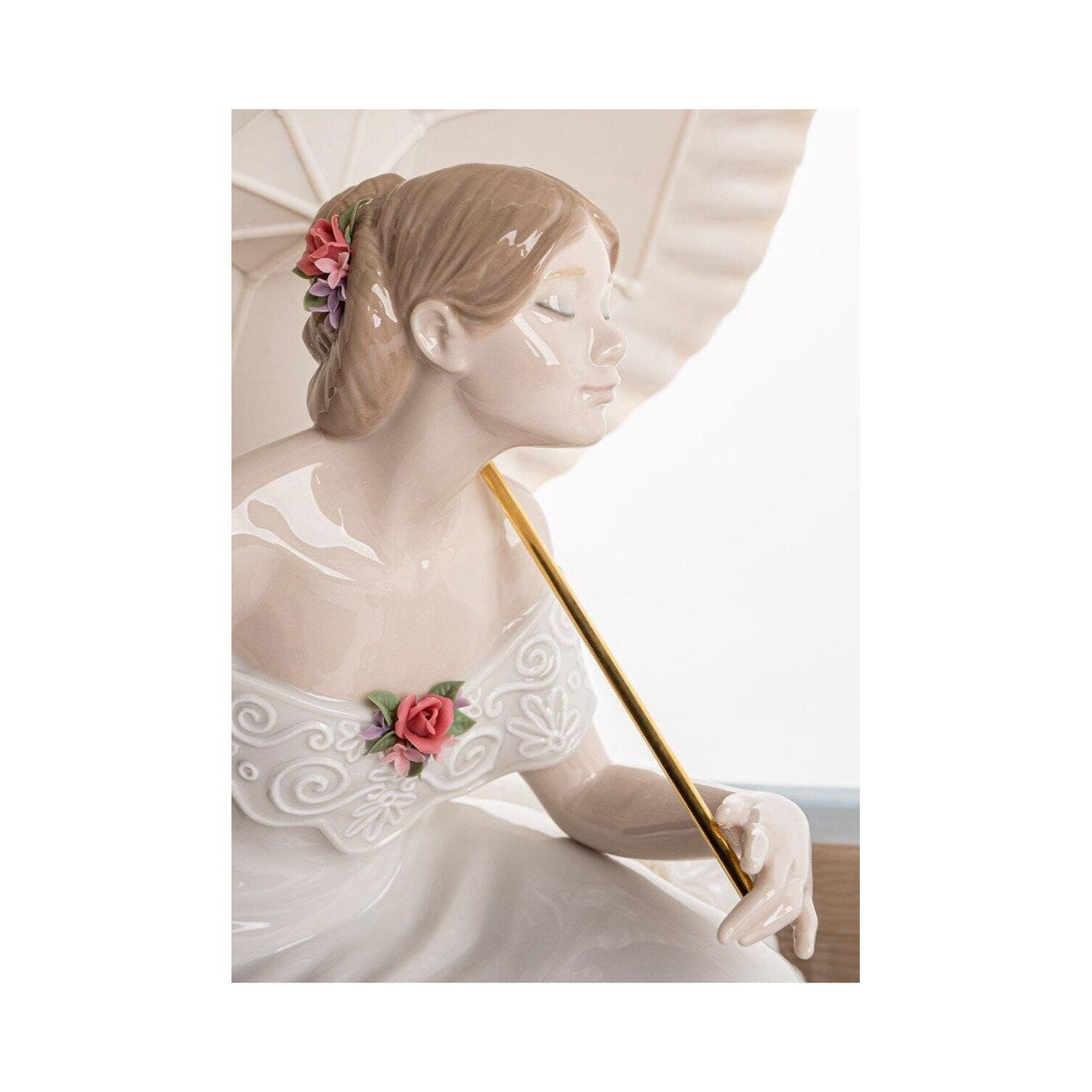 Lladró Scultura Romanticismo Sul Lago Serie Limitata 31x58cm Porcellana