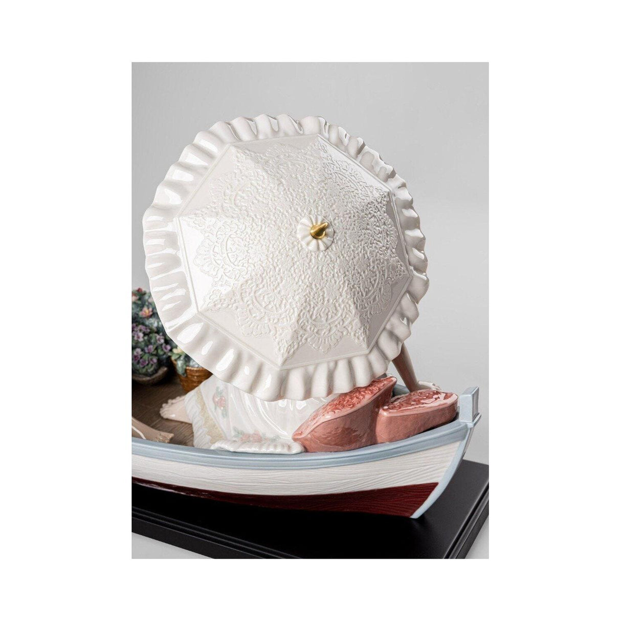 Lladró Scultura Romanticismo Sul Lago Serie Limitata 31x58cm Porcellana