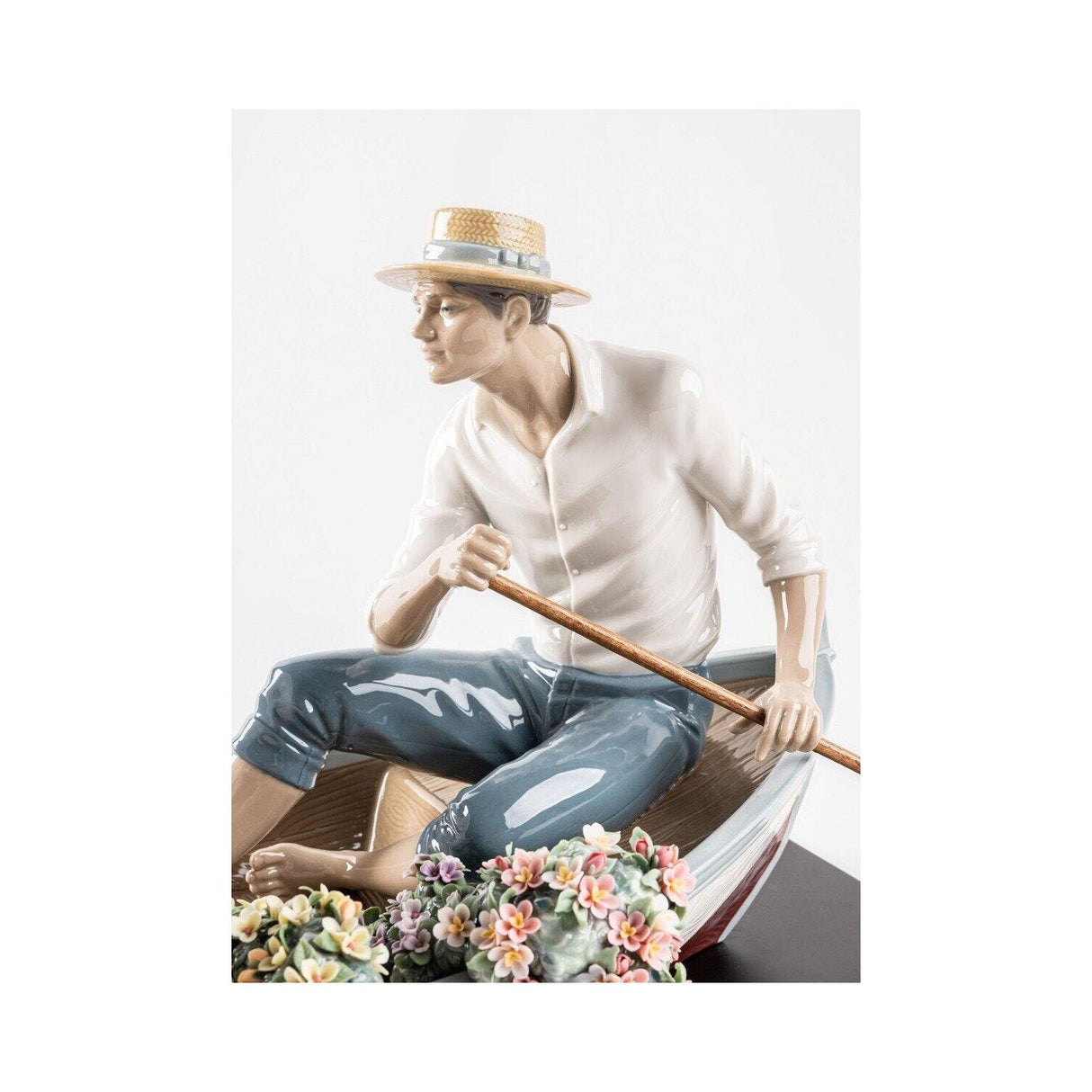 Lladró Scultura Romanticismo Sul Lago Serie Limitata 31x58cm Porcellana