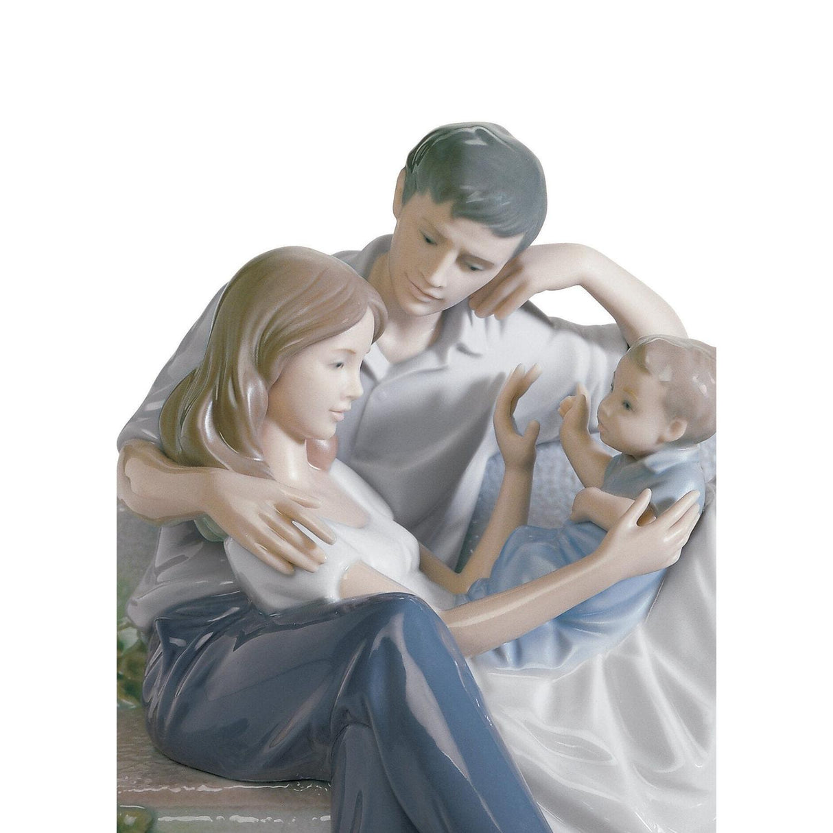 LLADRO' Figurina Coppia Insieme e Felici 19x23cm Porcellana