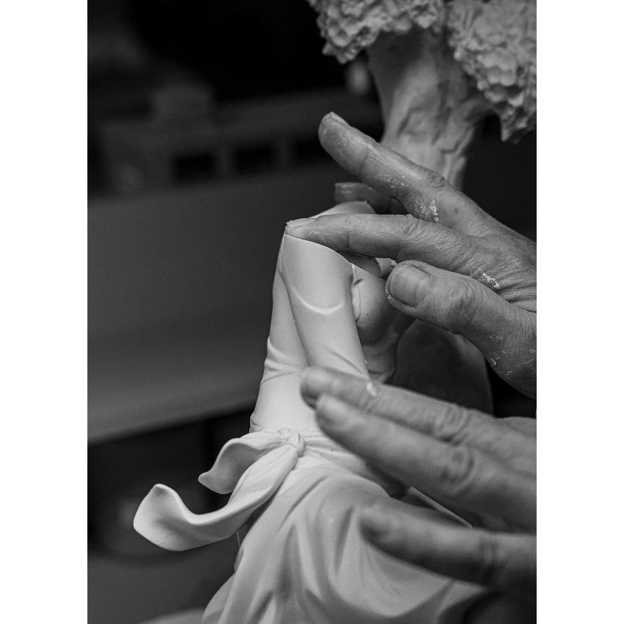 Lladró Figurina Stagione Fiorita Dama Edizione Limitata 42x39cm Porcellana