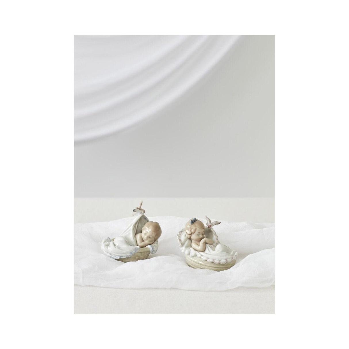 LLADRO' Figurina Bimbo Teneri Sogni 13x14cm Porcellana