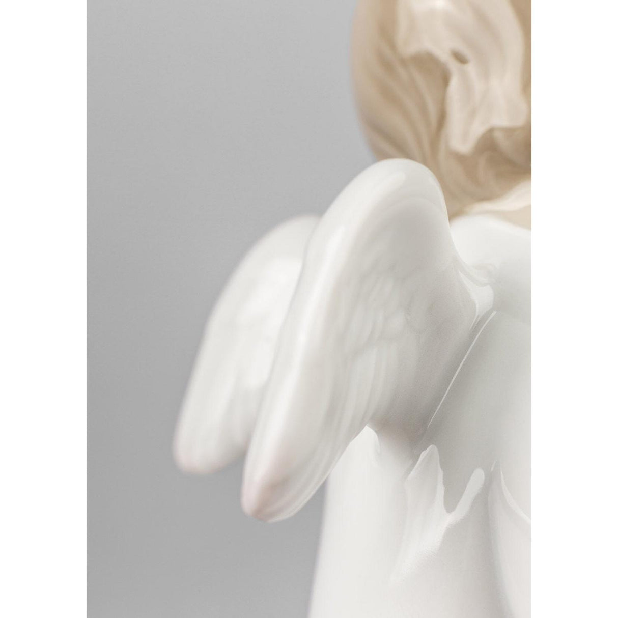 Lladró Figurina Il Mio Angelo Custode Blu 14x14cm Porcellana