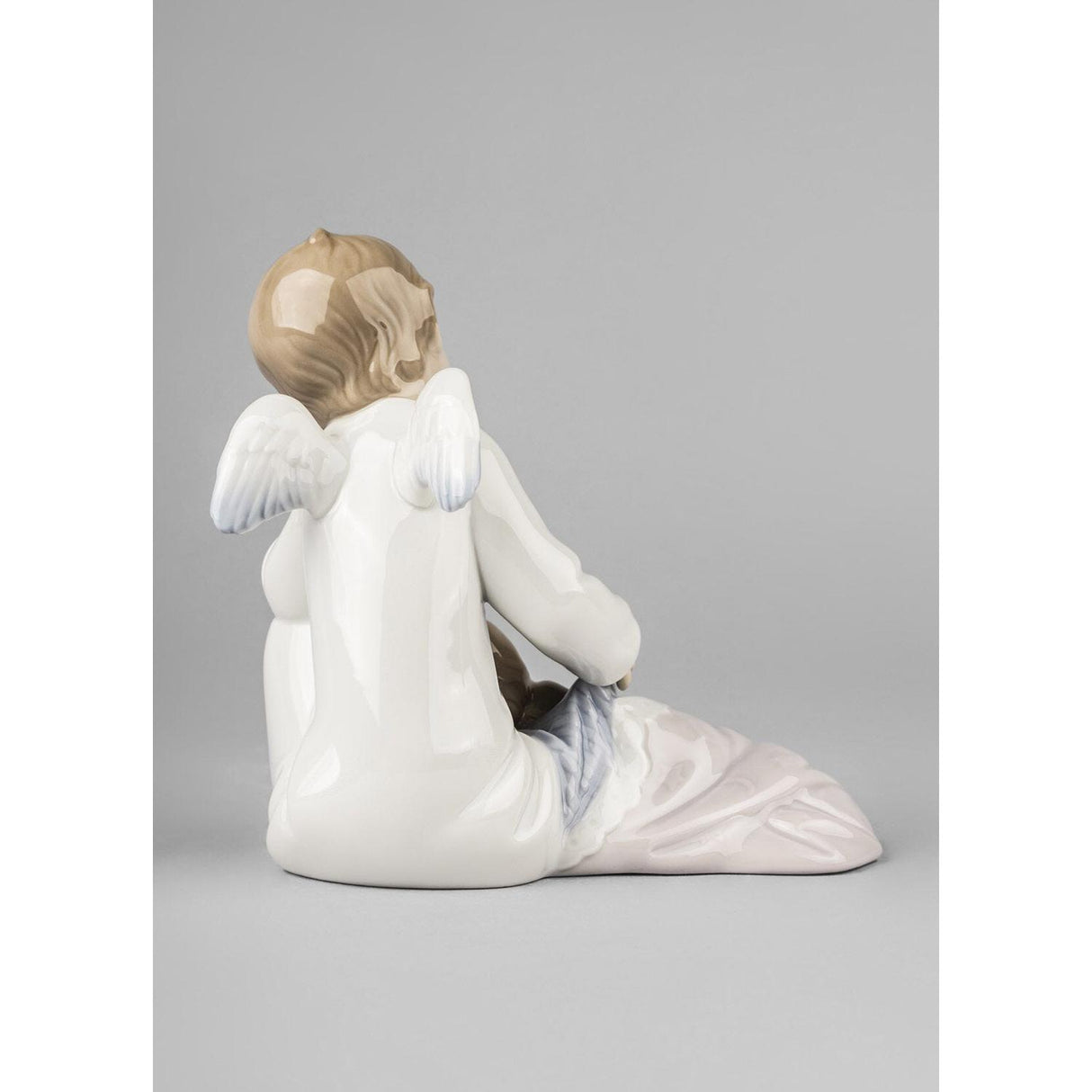 Lladró Figurina Il Mio Angelo Custode Rosa 14x14cm Porcellana