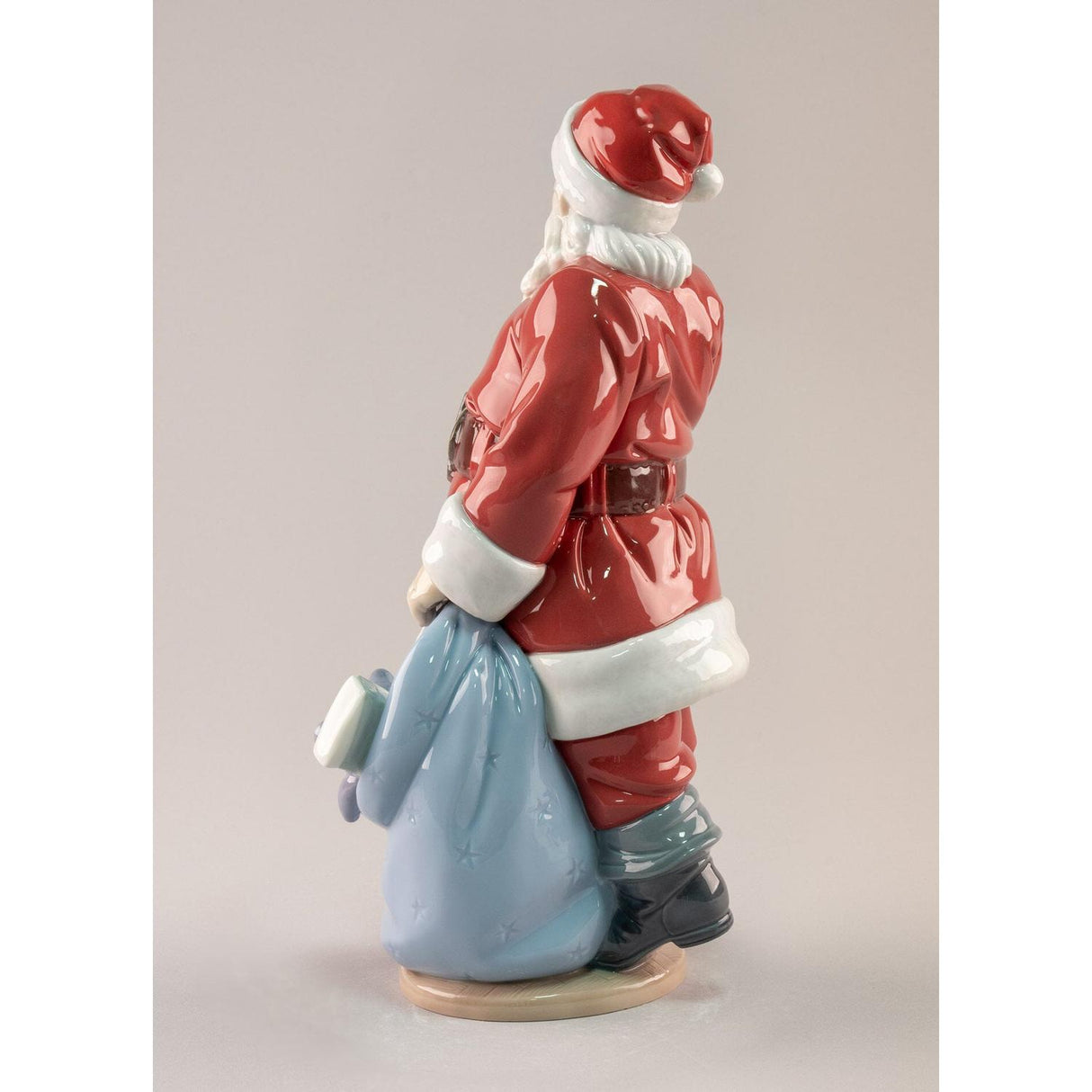 Lladró Scultura E' Arrivato Babbo Natale 33x17cm Porcellana