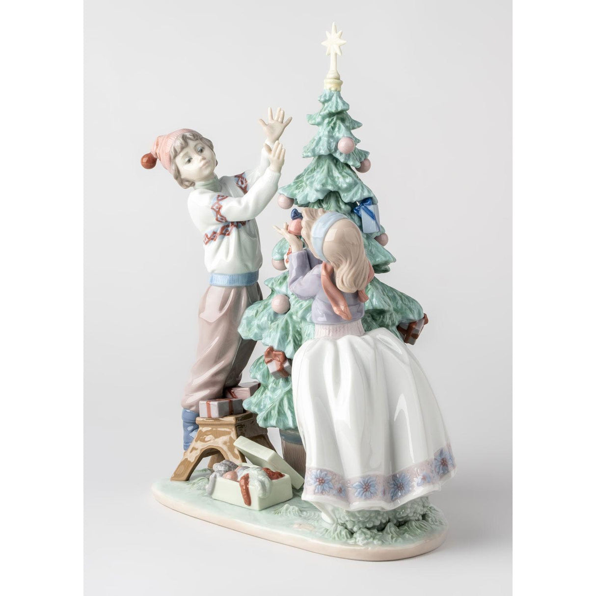 Lladró Figurina L'Albero di Natale 32x28cm Porcellana