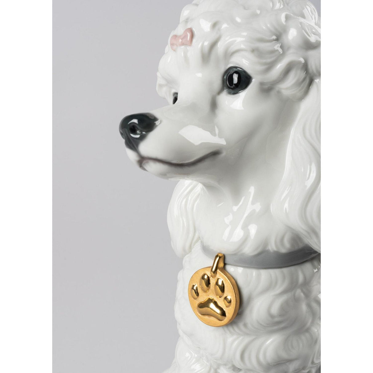 LLADRO' Figurina Barboncino con Mochis 33x22cm Porcellana