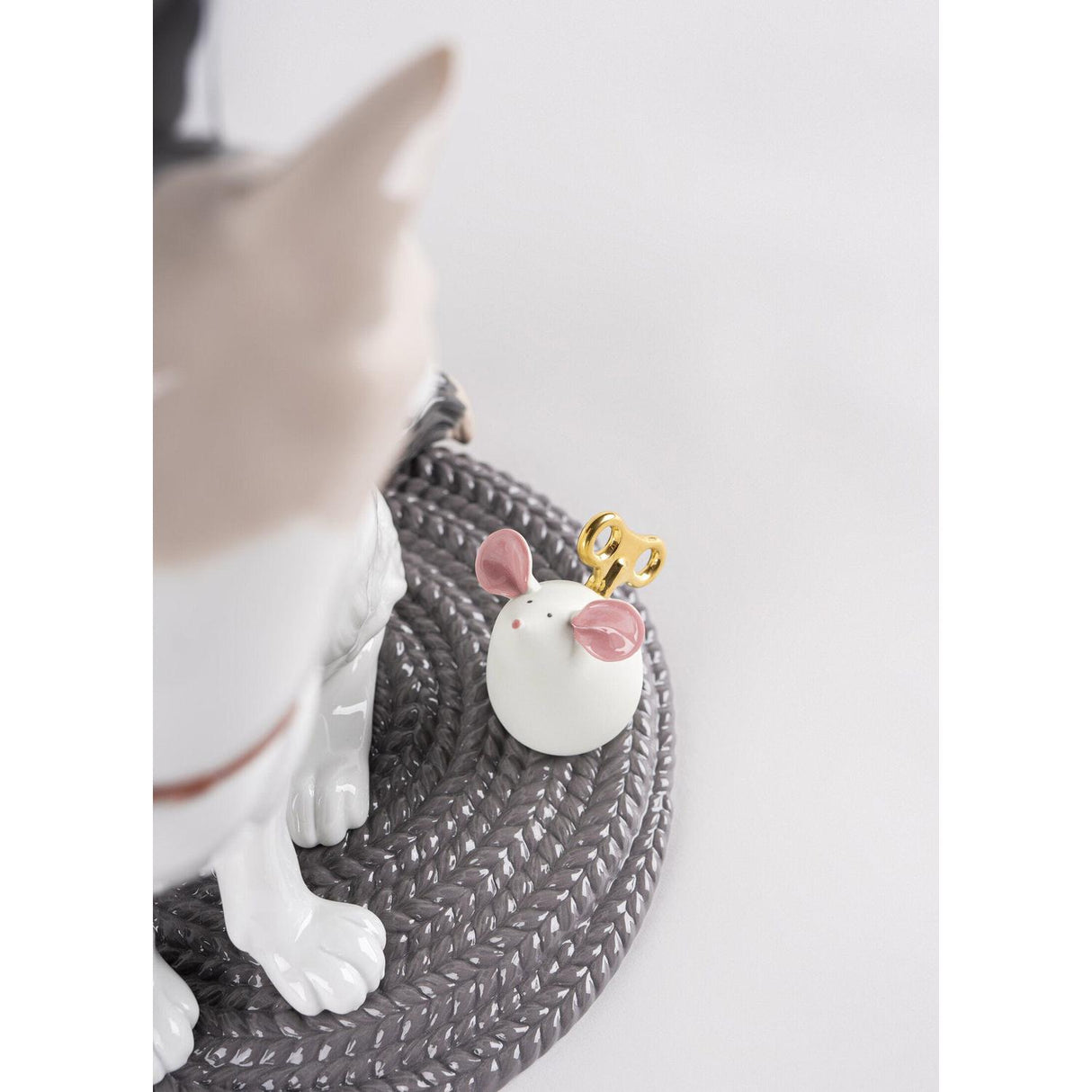 Lladró Giocando Al Gatto e Il Topo 33x22cm Porcellana