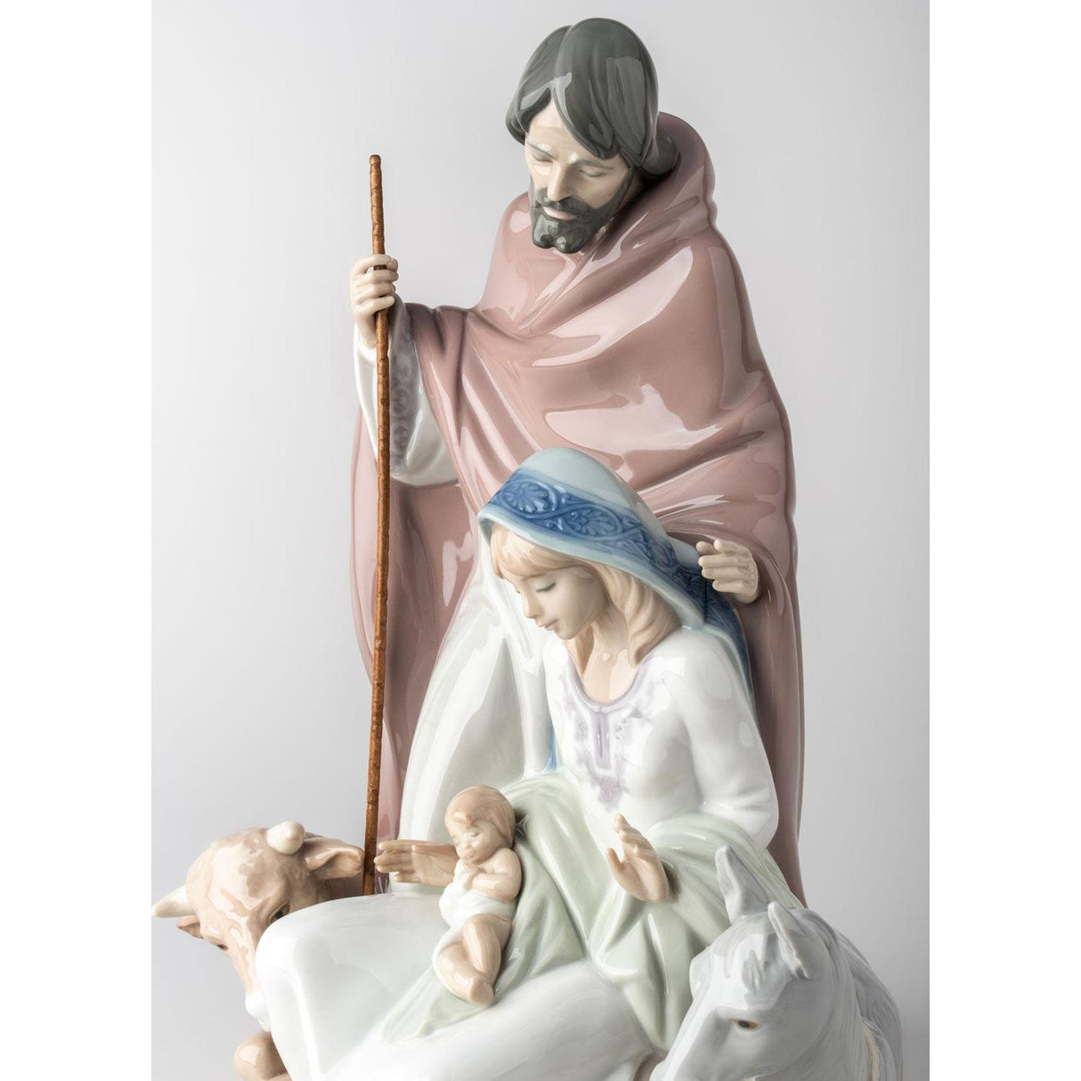 Lladró Figurina Natività Evento Gioioso 38x26cm Porcellana
