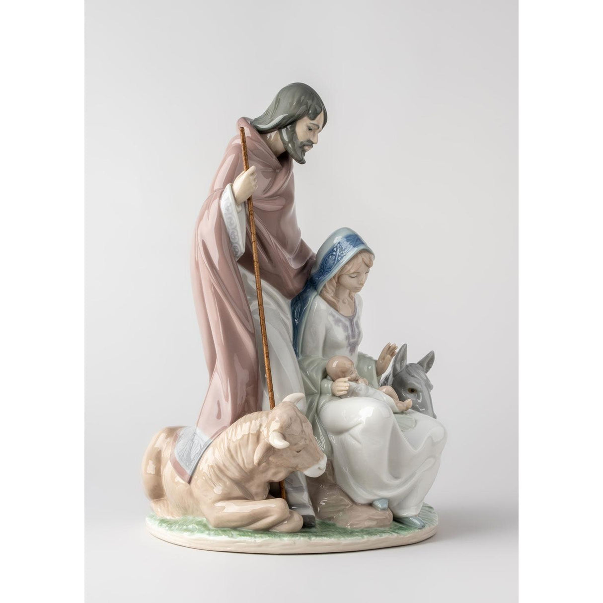 Lladró Figurina Natività Evento Gioioso 38x26cm Porcellana