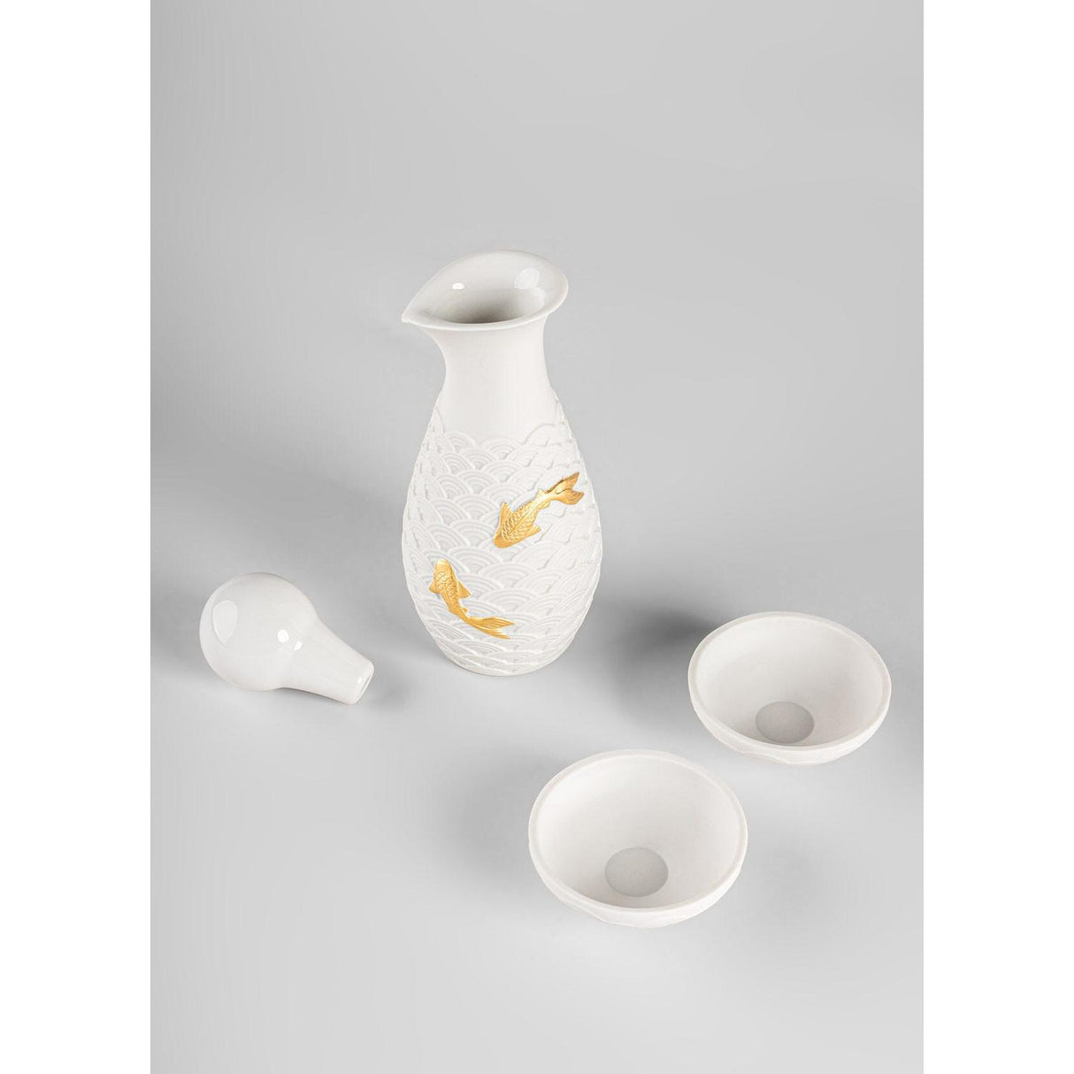 LLADRO' Set da Soia Koi 21x24cm Porcellana