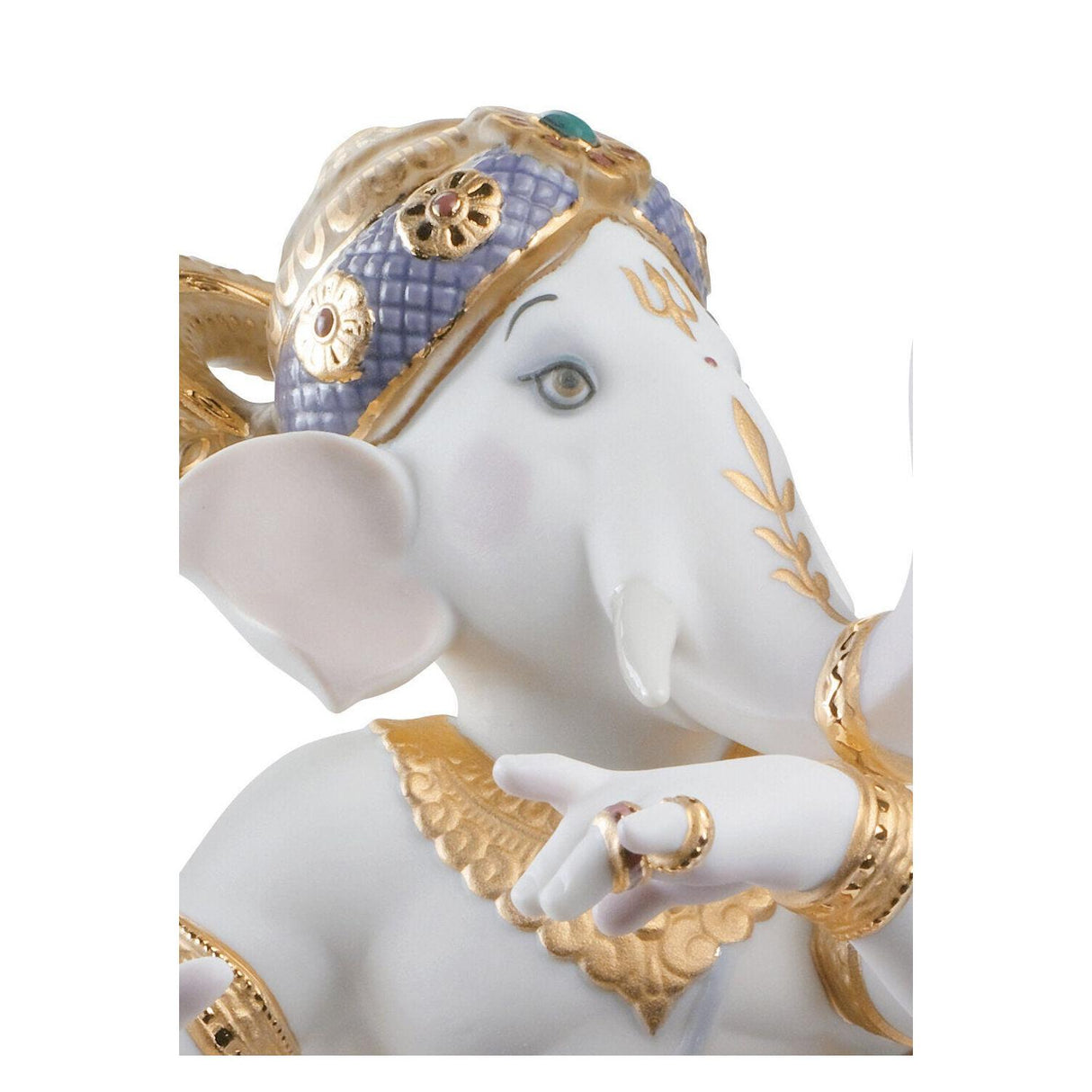 Lladró Figurina Ganesha Danzante Edizione Limitata 27x18cm Porcellana
