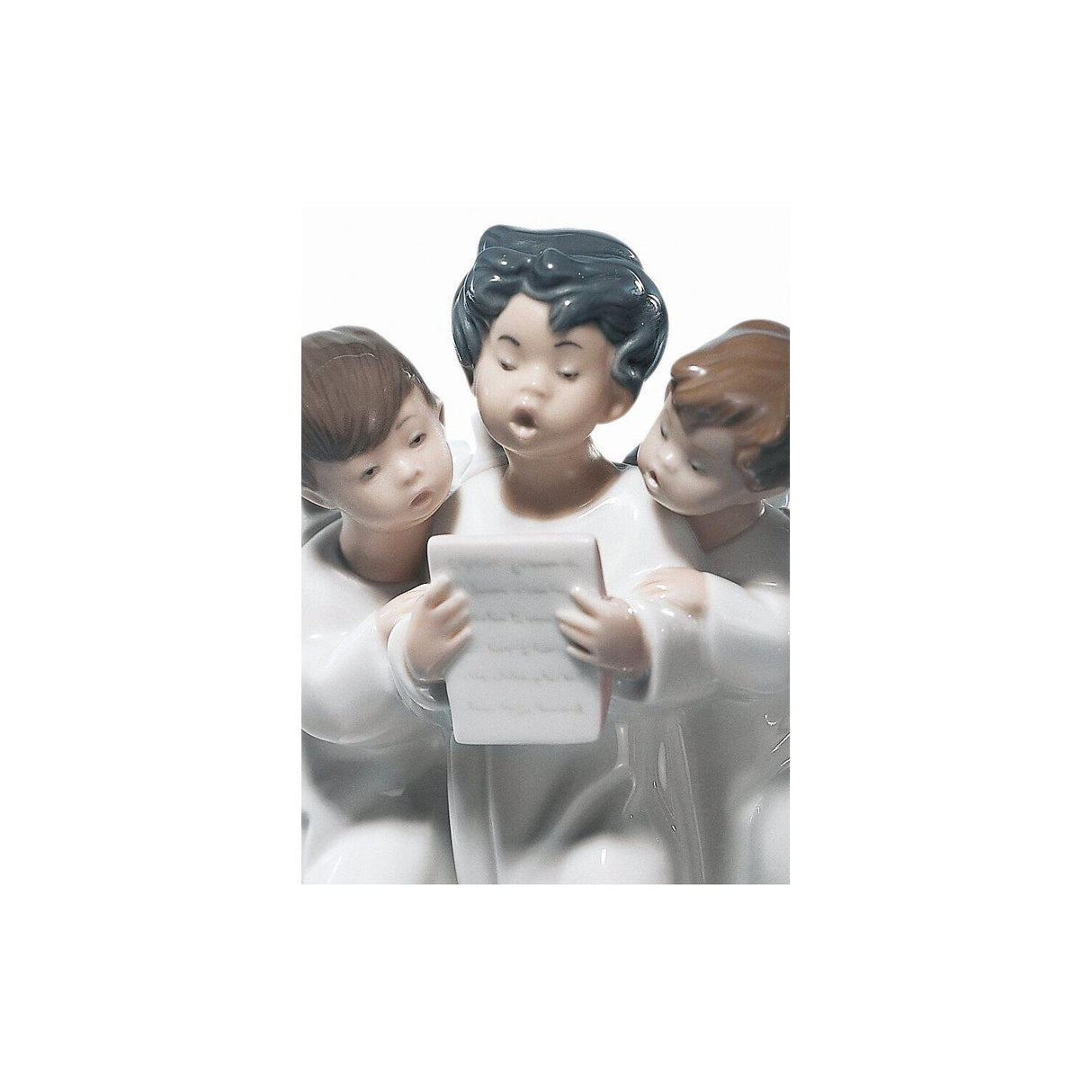 Lladró Figurina Coro di Angeli 18x12cm Porcellana