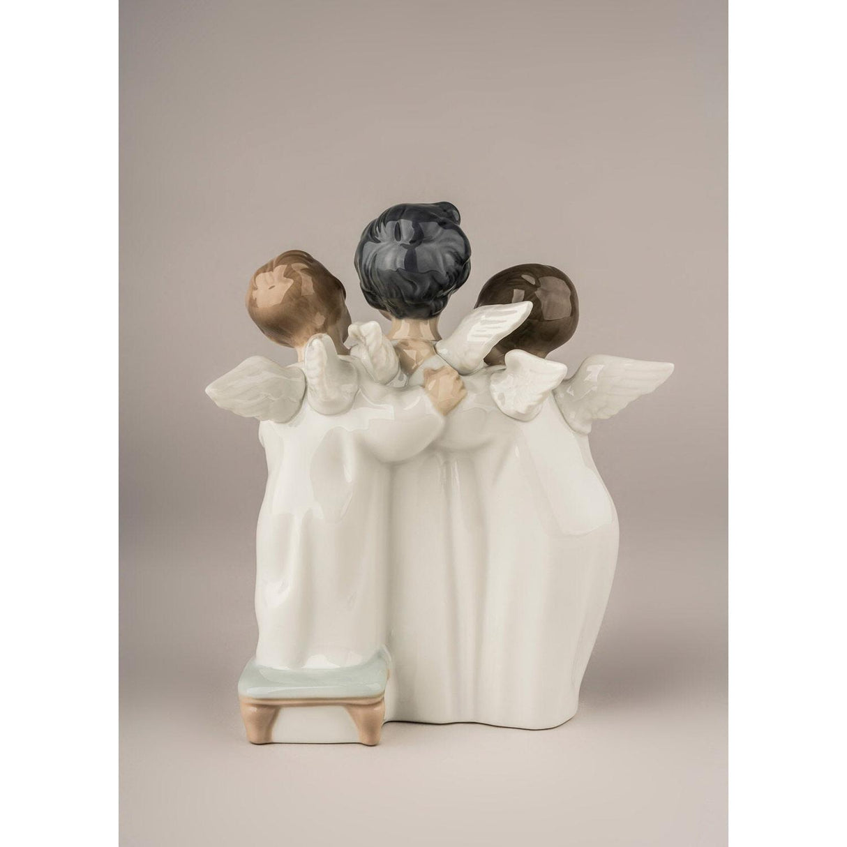 Lladró Figurina Coro di Angeli 18x12cm Porcellana