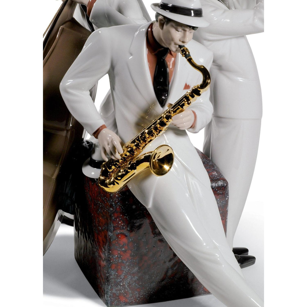 Lladró Figurina Trio di Jazz Edizione Limitata 35x30cm Porcellana