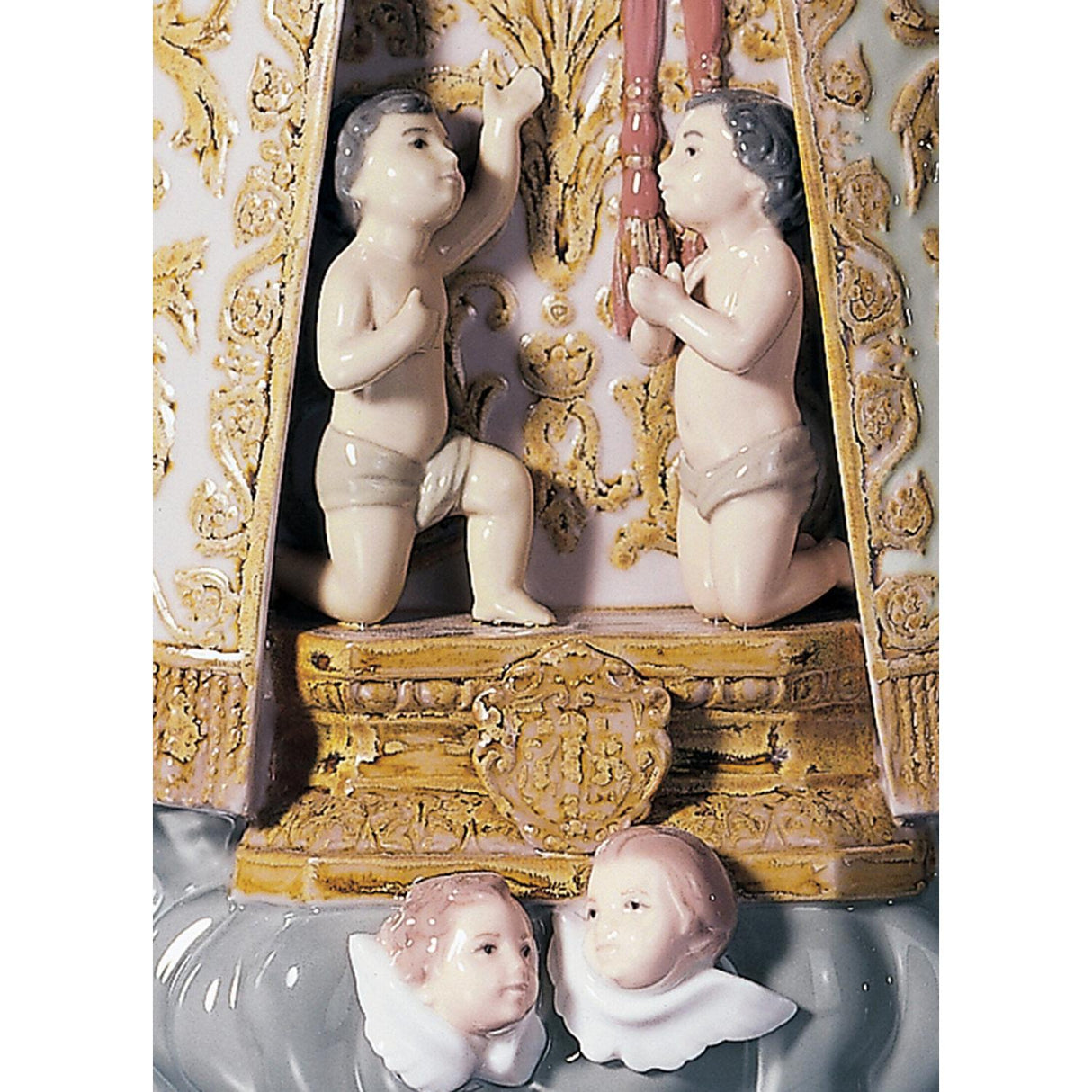 Lladró Figurina Vergine Degli Abbandonati Edizione Numerata 40x18cm Porcellana