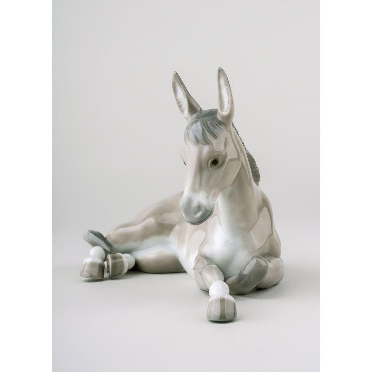 LLADRO' Figurina Natività Asino 12x22cm Porcellana