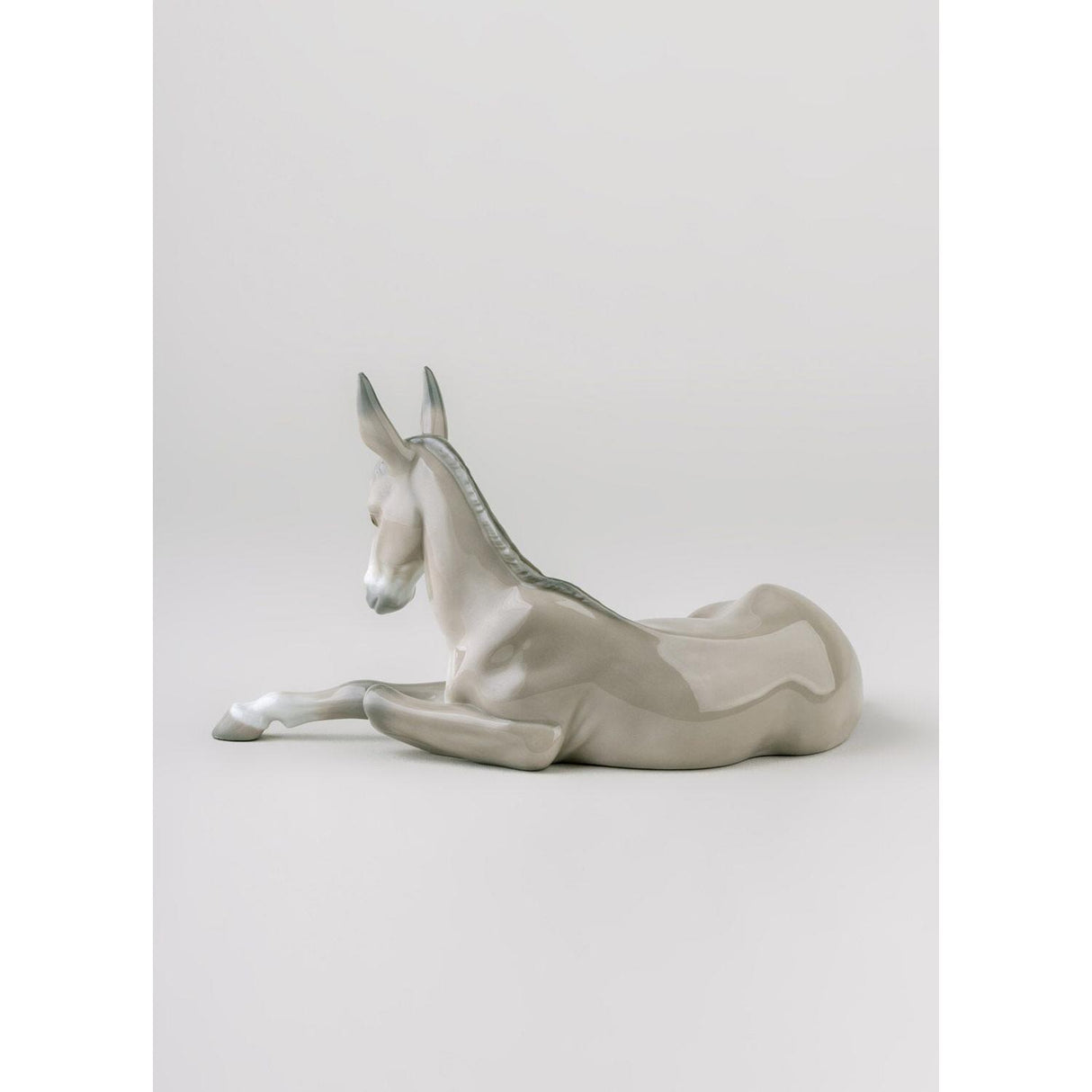 Lladró Figurina Natività Asino 12x22cm Porcellana