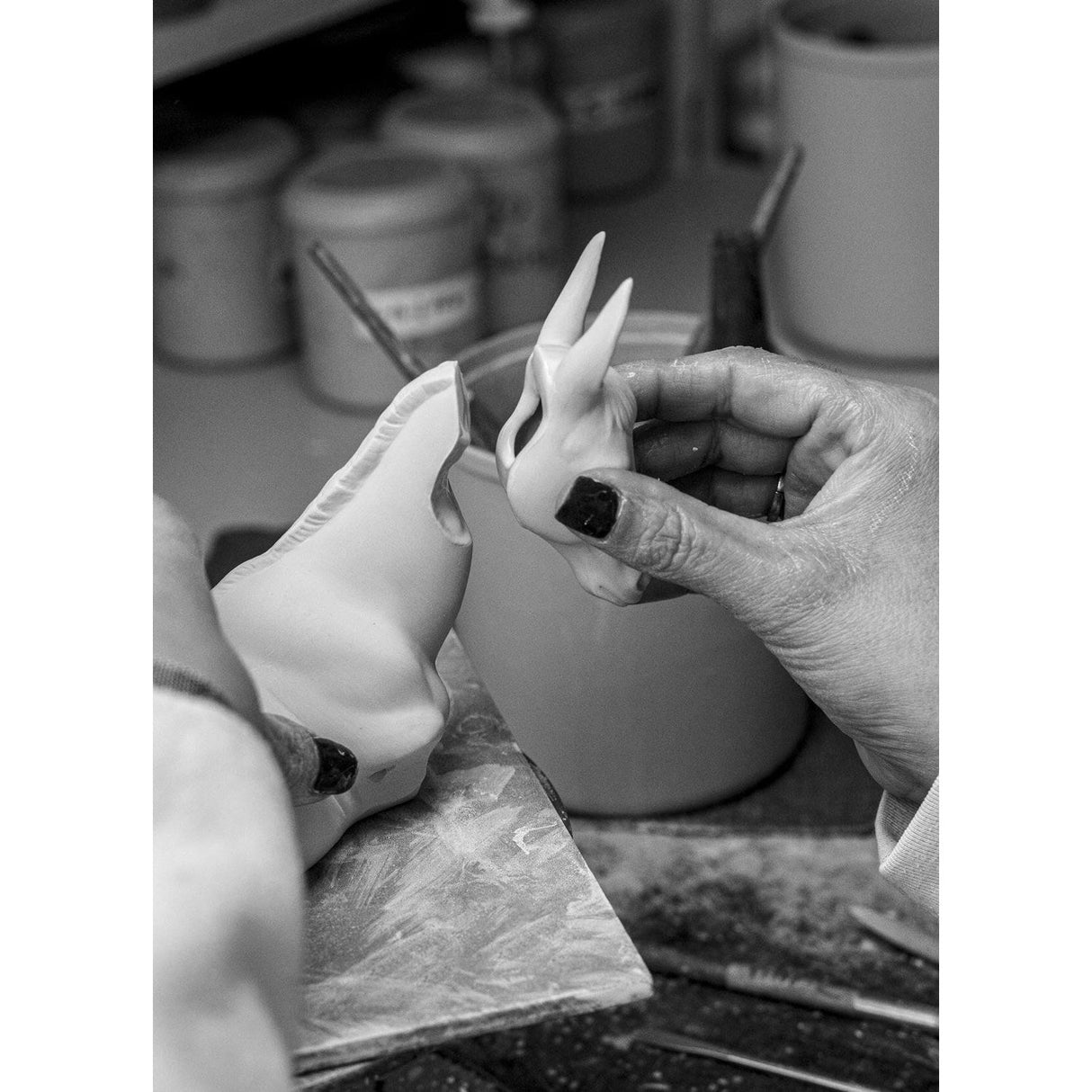 Lladró Figurina Natività Asino 12x22cm Porcellana