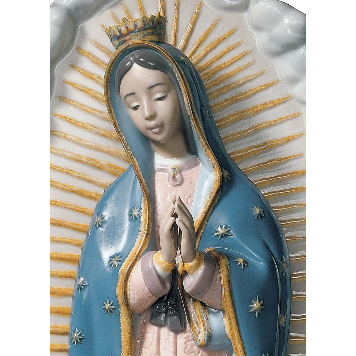Lladró Figurina Madonna di Guadalupe 45x23cm Porcellana