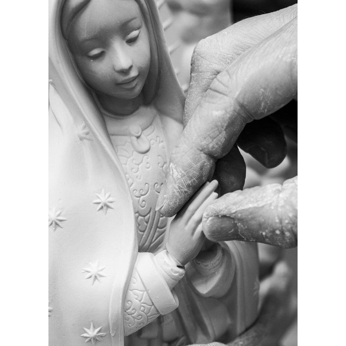 Lladró Figurina Madonna di Guadalupe 45x23cm Porcellana