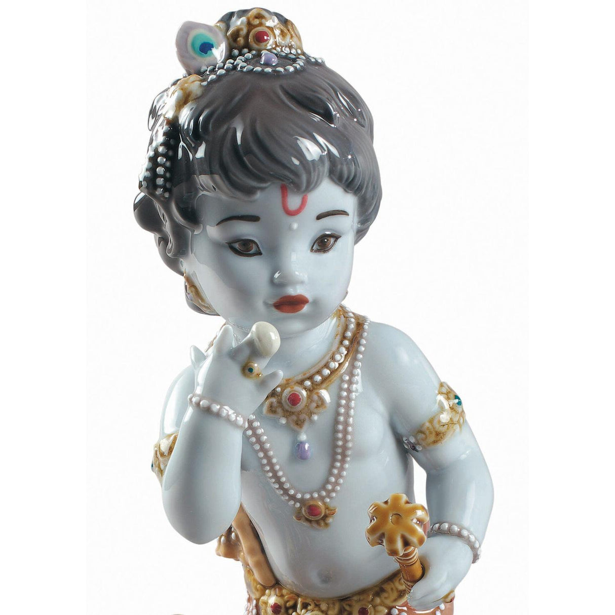 Lladró Figurina Krishna Butterthief 21x10cm Porcellana