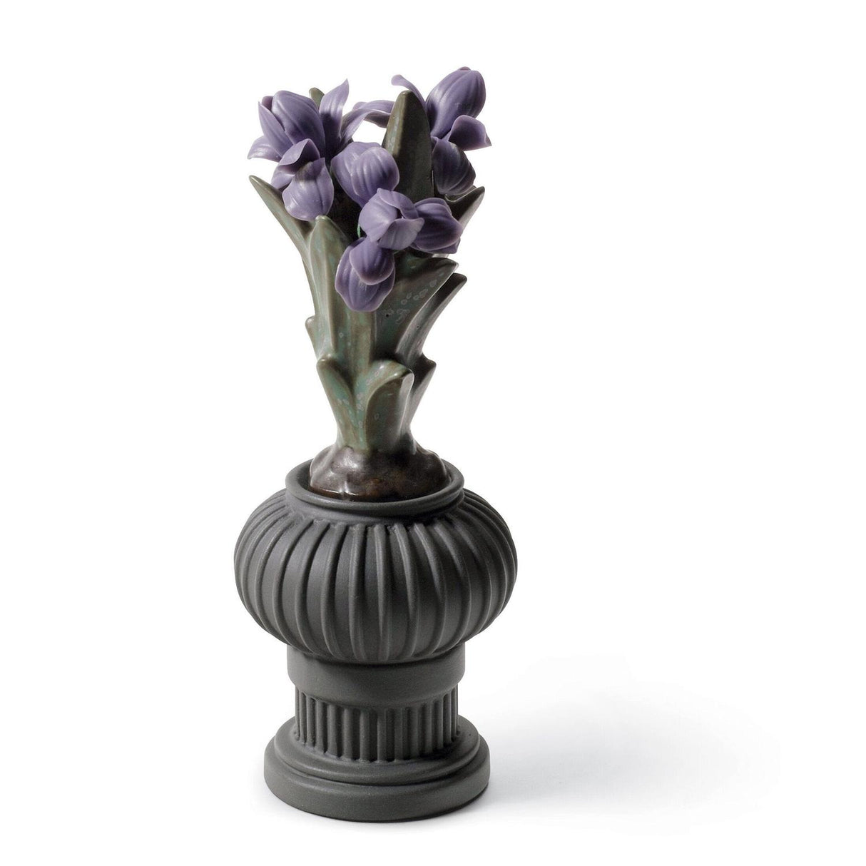 LLADRO' Figurina Vaso di Iris per Bimbo Samurai 13x5cm Porcellana