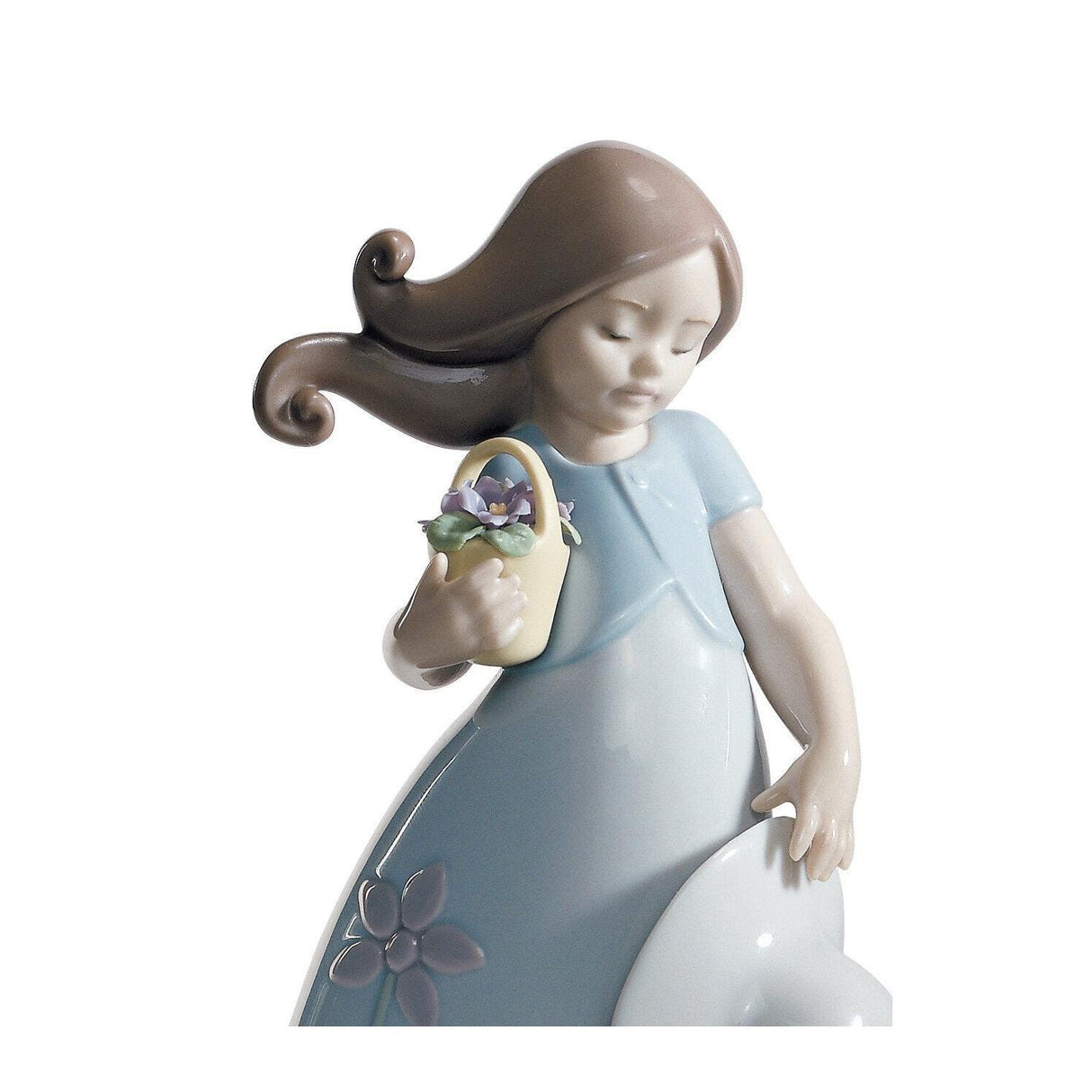 Lladró Figurina Bimba Piccola Viola 17x9cm Porcellana