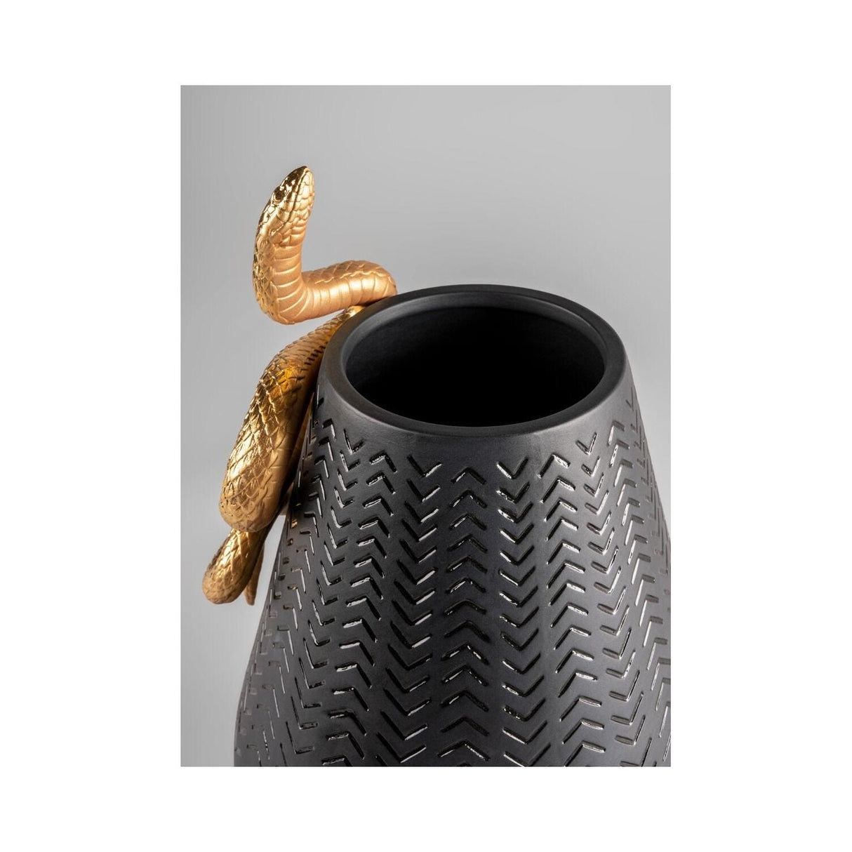 LLADRO' Vaso Snakes 42x24cm Porcellana