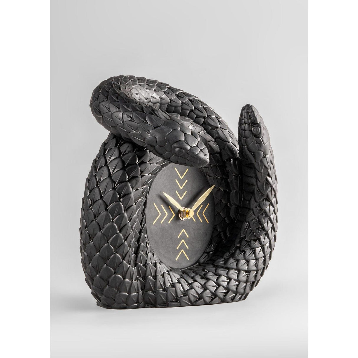 LLADRO' Orologio Snakes 21x22cm Porcellana