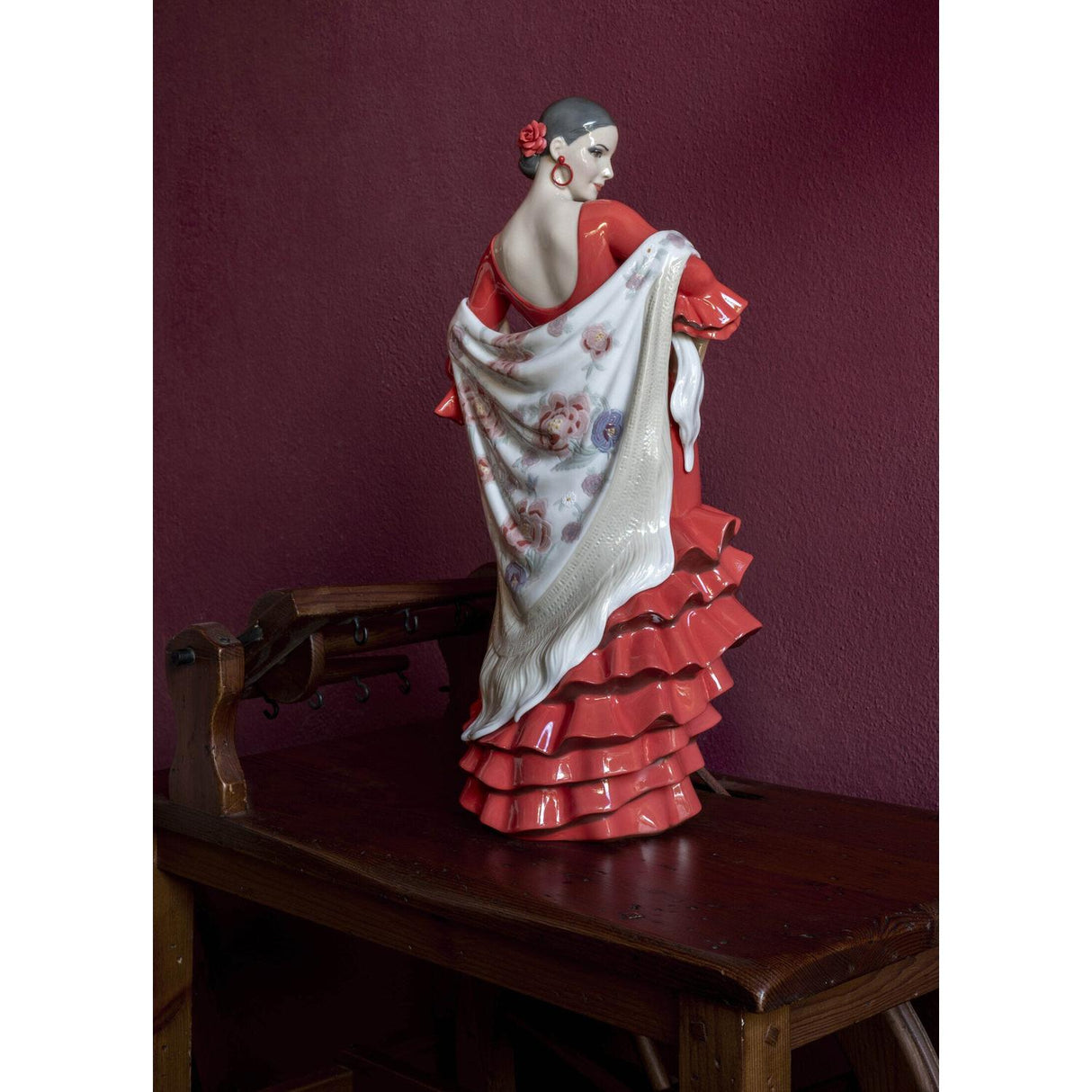 LLADRO' Figurina Donna Anima Flamenco 43x19cm Porcellana