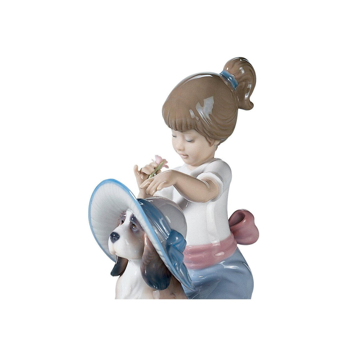 Lladró Figurina Bimba Un Tocco D'Eleganza 15x13cm Porcellana