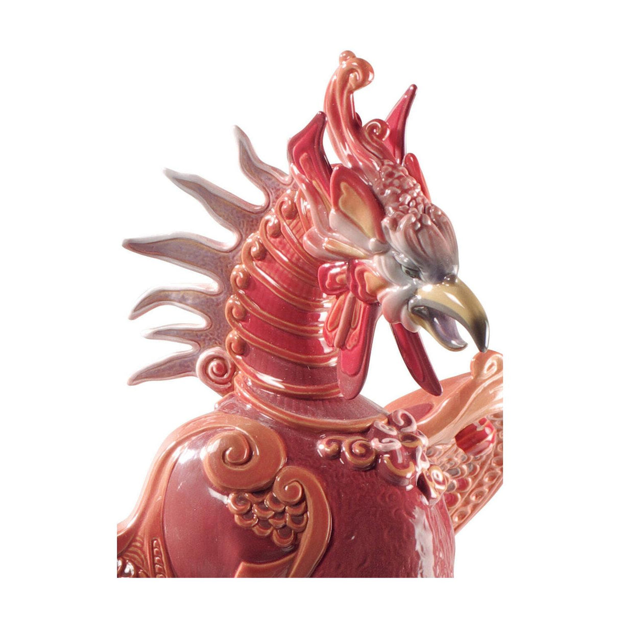 Lladró Scultura Rinascita Della Fenice Edizione Limitata 49x37cm Porcellana