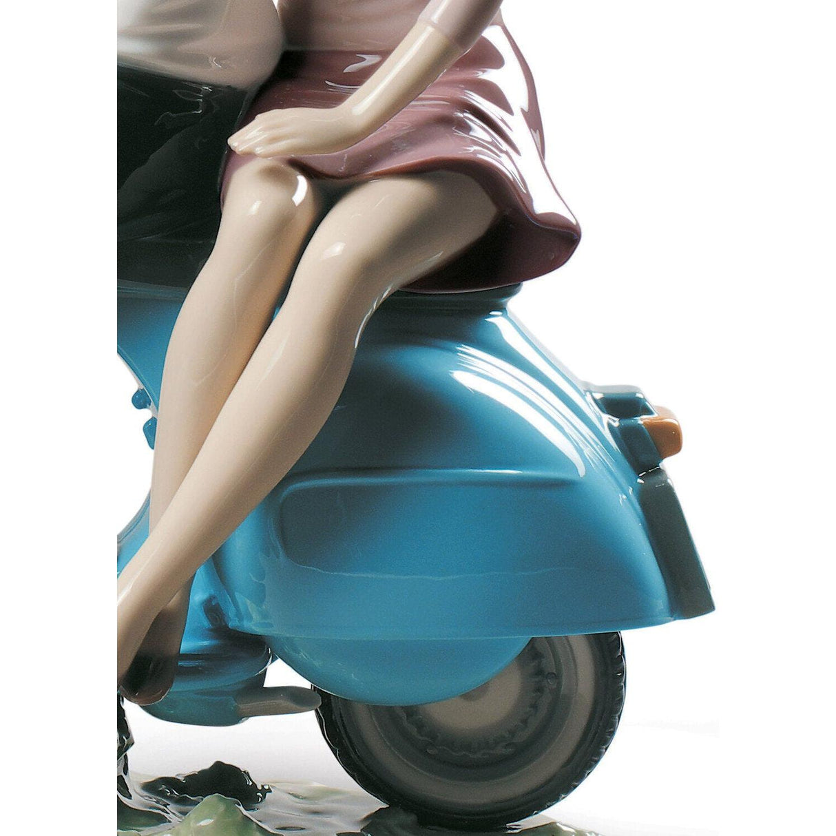 Lladró Figurina Coppia a Spasso con Te 27x27cm Porcellana