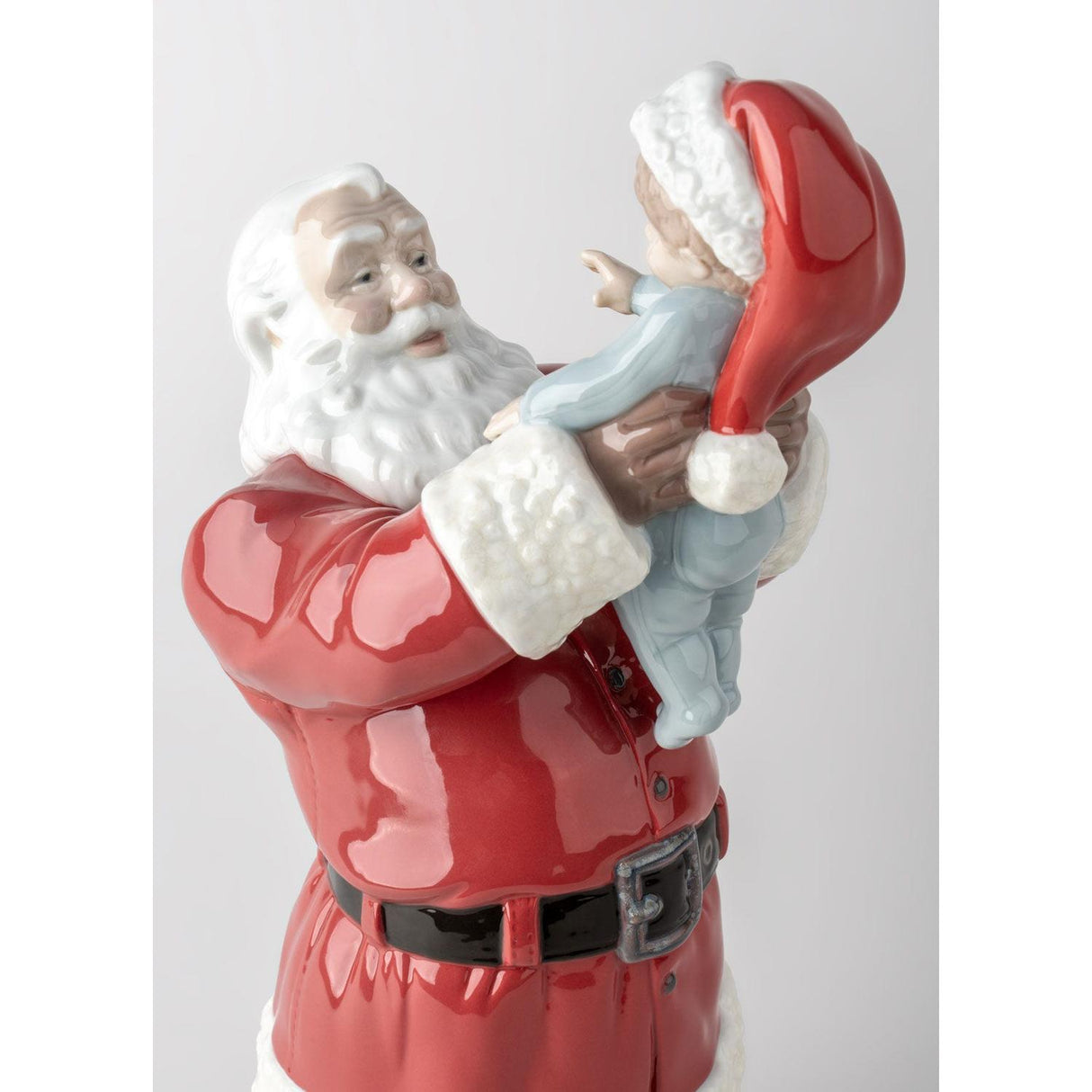 Lladró Buon Natale Babbo Natale! Scultura 38x13cm Porcellana