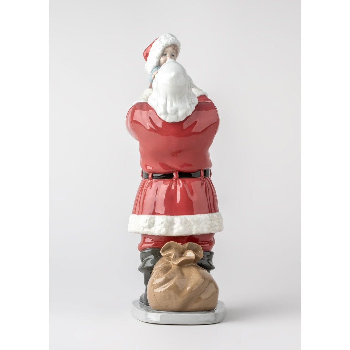 Lladró Buon Natale Babbo Natale! Scultura 38x13cm Porcellana