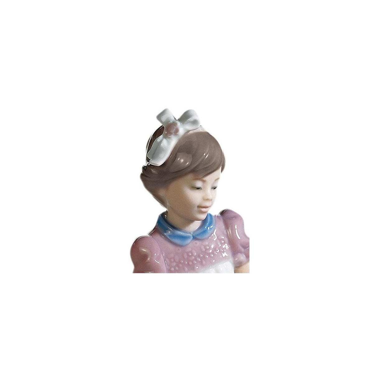 Lladró Figurina Bambina con Torta 20x8cm Porcellana