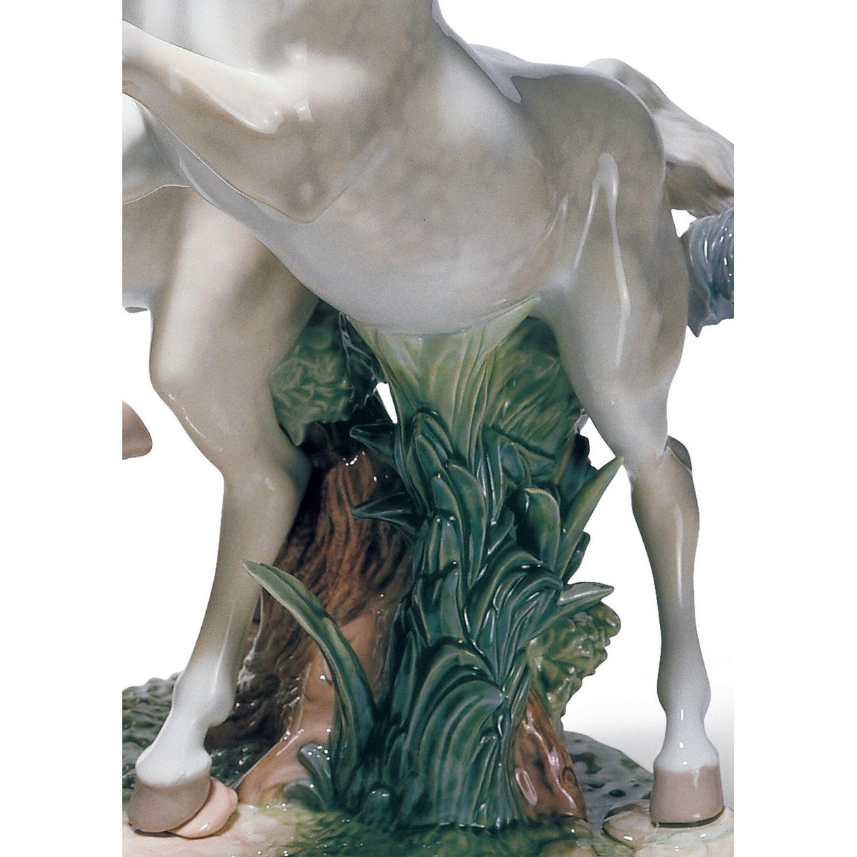 Lladró Scultura Cavalli Liberi Come Il Vento Edizione Limitata 53x47cm Porcellana