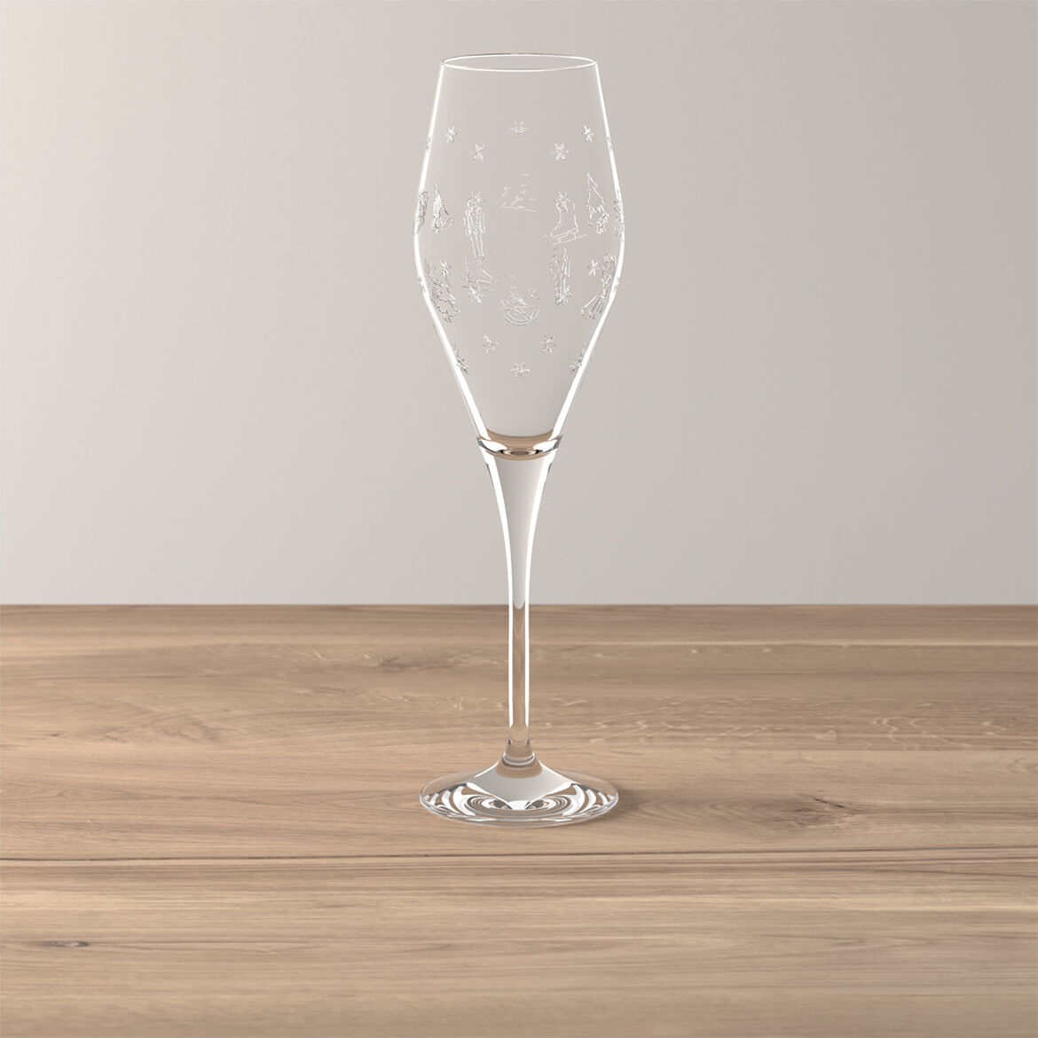 VILLEROY & BOCH Toy's Delight Flute Champagne Glass Set 2 Pieces 260ml Christmas