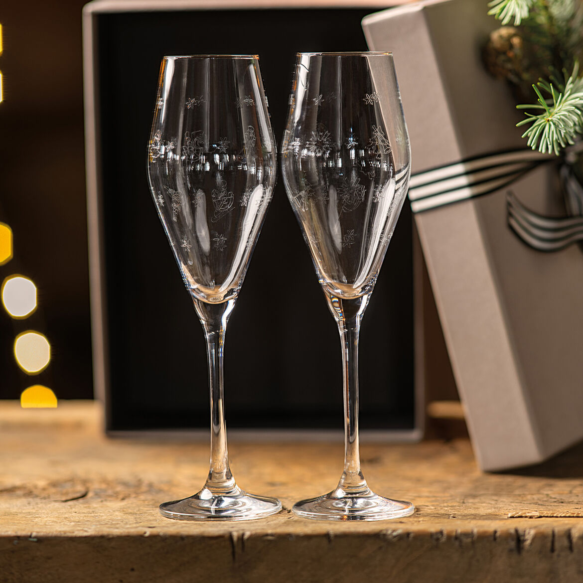 VILLEROY & BOCH Toy's Delight Flute Calice Champagne Set 2 Pezzi 260ml Natale