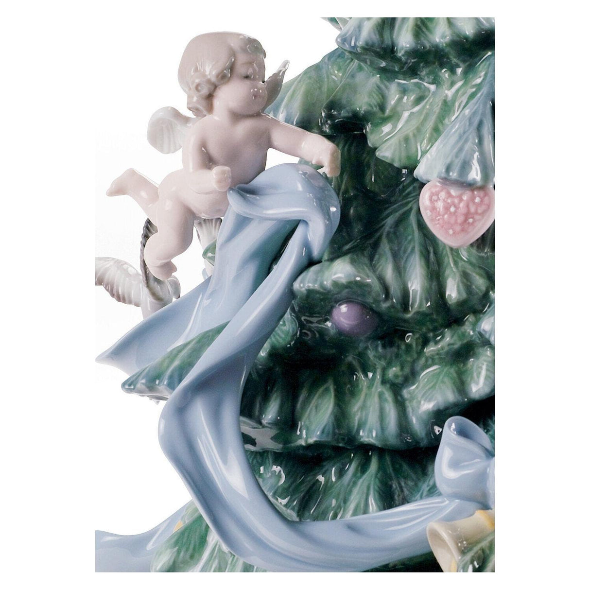 Lladró Scultura Grande Albero di Natale Edizione Limitata 47x26cm Porcellana